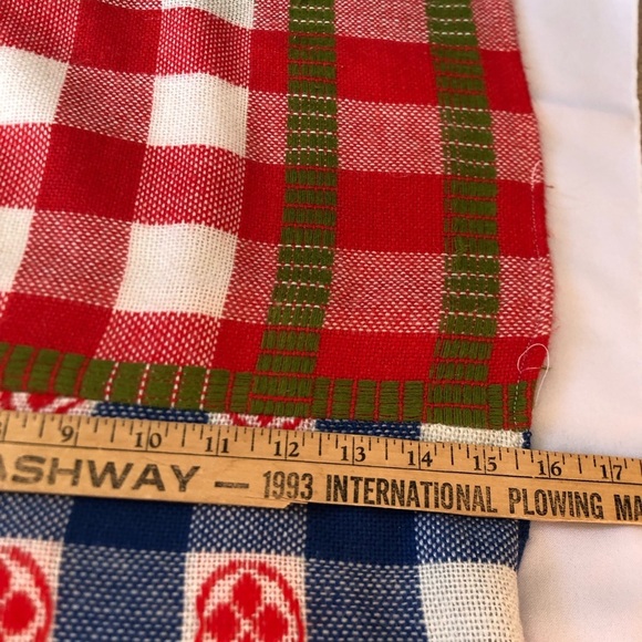 Handmade Colourful Checkered Fabric Tablecloth - Picture 6 of 15